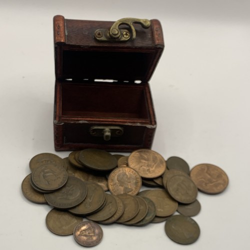 Old british coin lot - british,