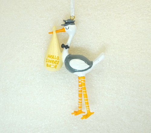 Hallmark stork baby ornament - stork,