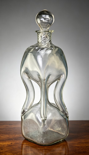 Antique kuttrolf decanter with - kuttrolf,
