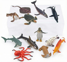 1-12 plastic sea creatures