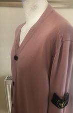 STONE ISLAND Fine Knit Cardigan 3XL Rose Quartz RRP £385 Rare!