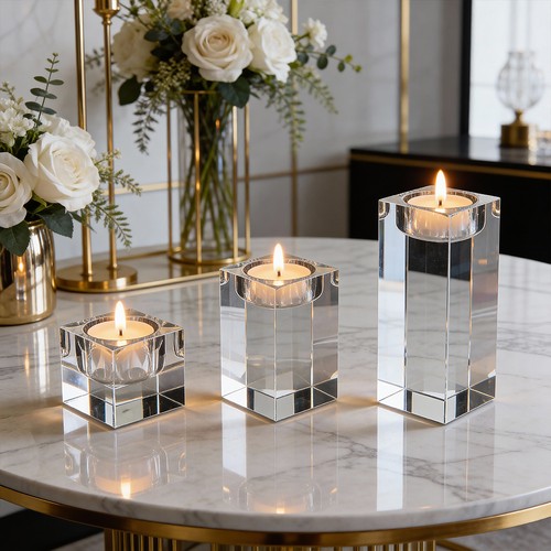 Set square clear glass - 3,