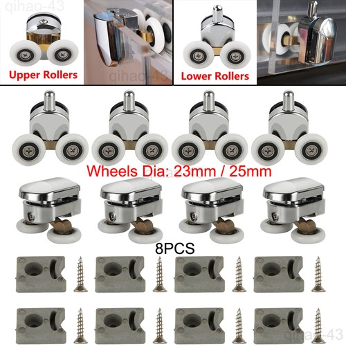 8pcs shower door rollers - 8pcs,