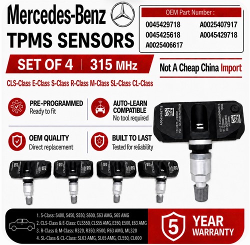 Mercedes class cls tpms - mercedes,