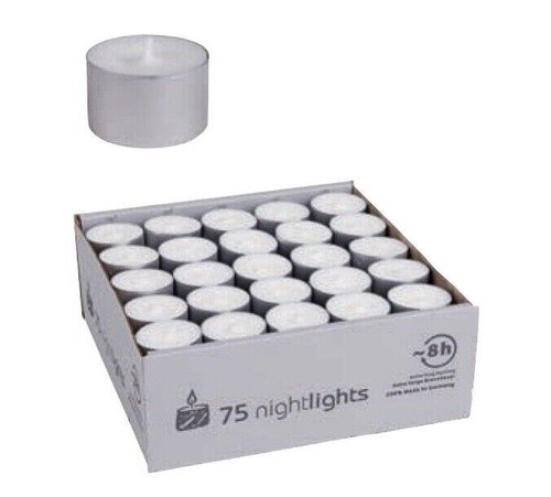Silver cup tealights candles - silver,