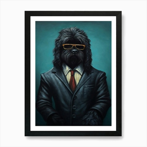 Gangster dog black russian - dog,