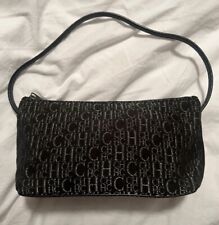 AUTHENTIC Carolina Herrera Small Monogrammed Handbag / Clutch Bag with dust bag