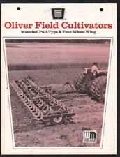 Oliver Tractor Field Cultivators Brochure Leaflet