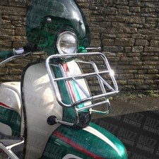 Lambretta Vespa Universal Front Carrier Rack Chrome Cuppini LONG ARM 003879