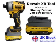 Battery Adapter  / Converter Stanley Fatmax V20 18V Battery to 18V Dewalt Tool