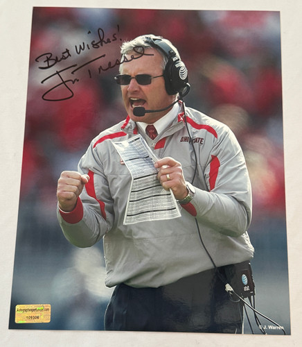 Jim tressel signed autographed - signed,