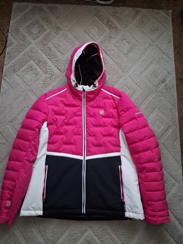 Ladies dare2b pink puffa - pink,