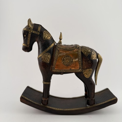 Antique wooden rocking horse - antique,