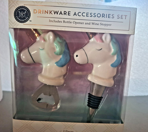 Whimsical unicorn wine stopper - whimsical,