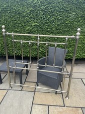 Antique Brass/nickel Headboard For Double Divan Bed