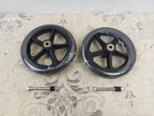 SHINEOFI 2pcs 7 Inch Replacement Wheelchair Wheels for Walkers Scooter heavy Com