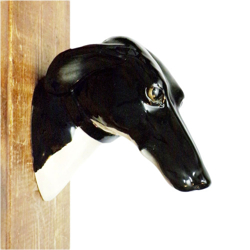 Greyhound head ceramic wall - head,