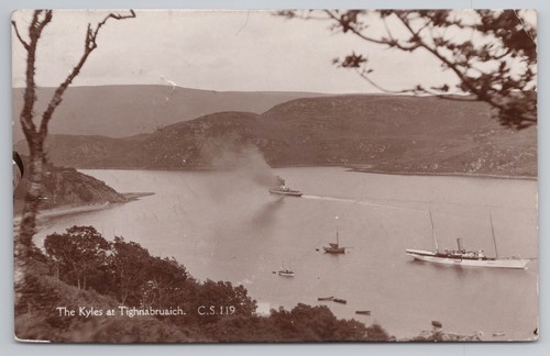 Rppc steamer the kyles - the, at