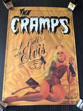 The Cramps Original 1986 and Rare "A Date With Elvis" poster