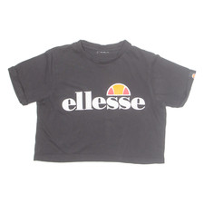 ELLESSE Crop Womens T-Shirt Black S