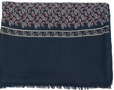 Vintage Paisley Blue Cotton