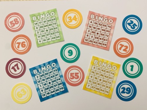 Bingo balls and cards - balls,