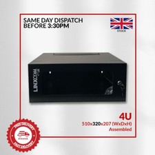 4U Server Rack Network Cabinet 19 inch 510 x 320mm Black