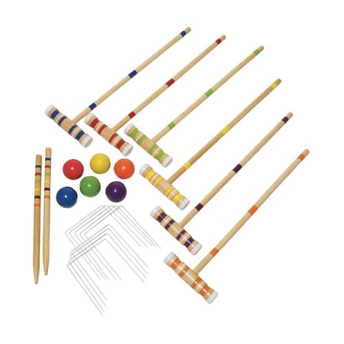 Croquet set for players - players, six