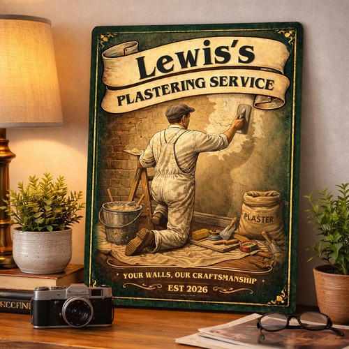 Personalised plasterer metal - plasterer,