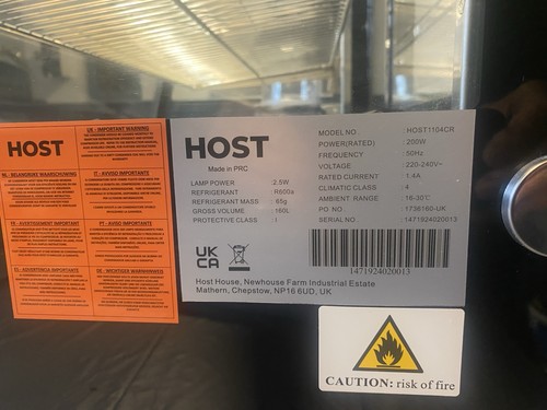 Host countertop refrigerated - host,