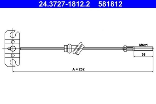 Parking brake cable ate - cable,