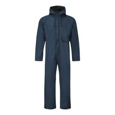 WATERPROOF COVERALL,NAVY,RAIN SUIT,FARM,CAR WASHER,OVERALLS,S-XXXL,DAIRY,VET,WET