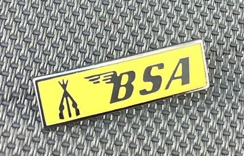 Bsa motorcycle enamel lapel - motorcycle,