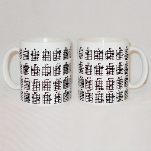 Guitar chord chart mug - chord, can