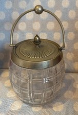 Vintage cut glass biscuit