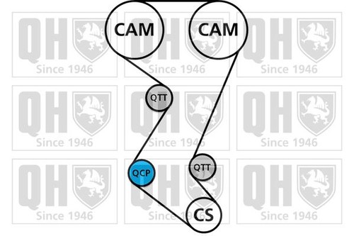 Timing belt kit - belt, for