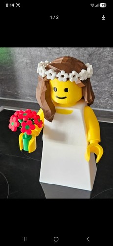 Bride printed lego - bride, 3d