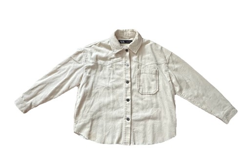 Zara corduroy button shirt - corduroy, up