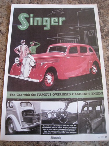 Singer car the famous - singer,