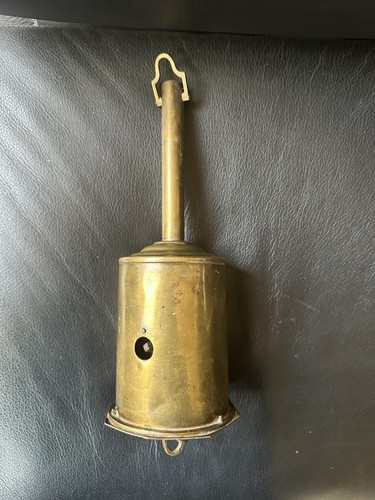 Antique brass hanging vessel - brass,