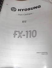 HYOSUNG FX110 PARTS CATALOGUE MANUAL