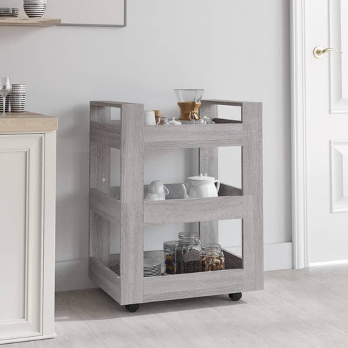 Kitchen trolley black 60x45x80 - trolley,