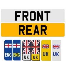 High-Quality 2D Number Plates