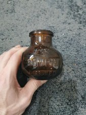 Vintage 8OZ Bovril Brown Glass