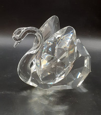 Crystal Faceted Swan Figurine