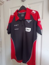 F1 Marussia Virgin Racing T Shirt M Black Red Black 