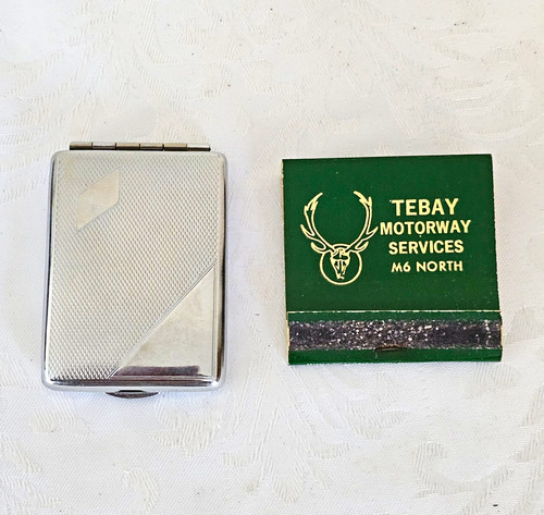 Metal art deco matchbook - art,
