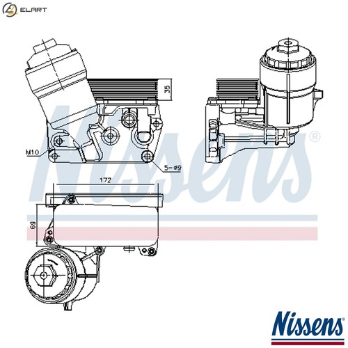 Oil cooler engine 91310 - oil,