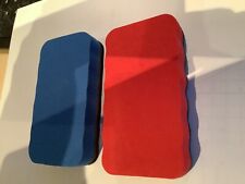 2 x Magnetic Whiteboard Drywipe Eraser Duster Rubber Marker Cleaner UK