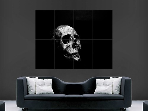 Human skull poster giant print - poster,